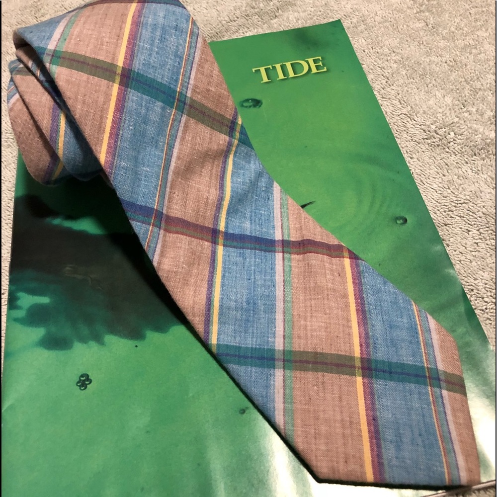 Alexander Julian Colours Madras Plaid tie 3.25” 58